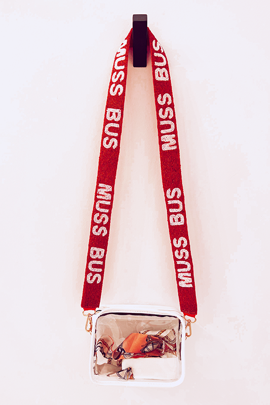 Muss Bus Beaded Strap -Red