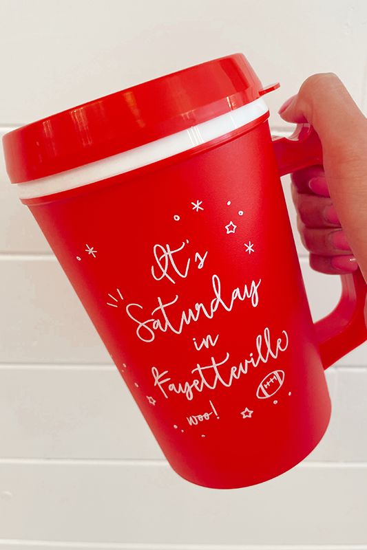 Fayetteville Tailgate Party Mug -Red